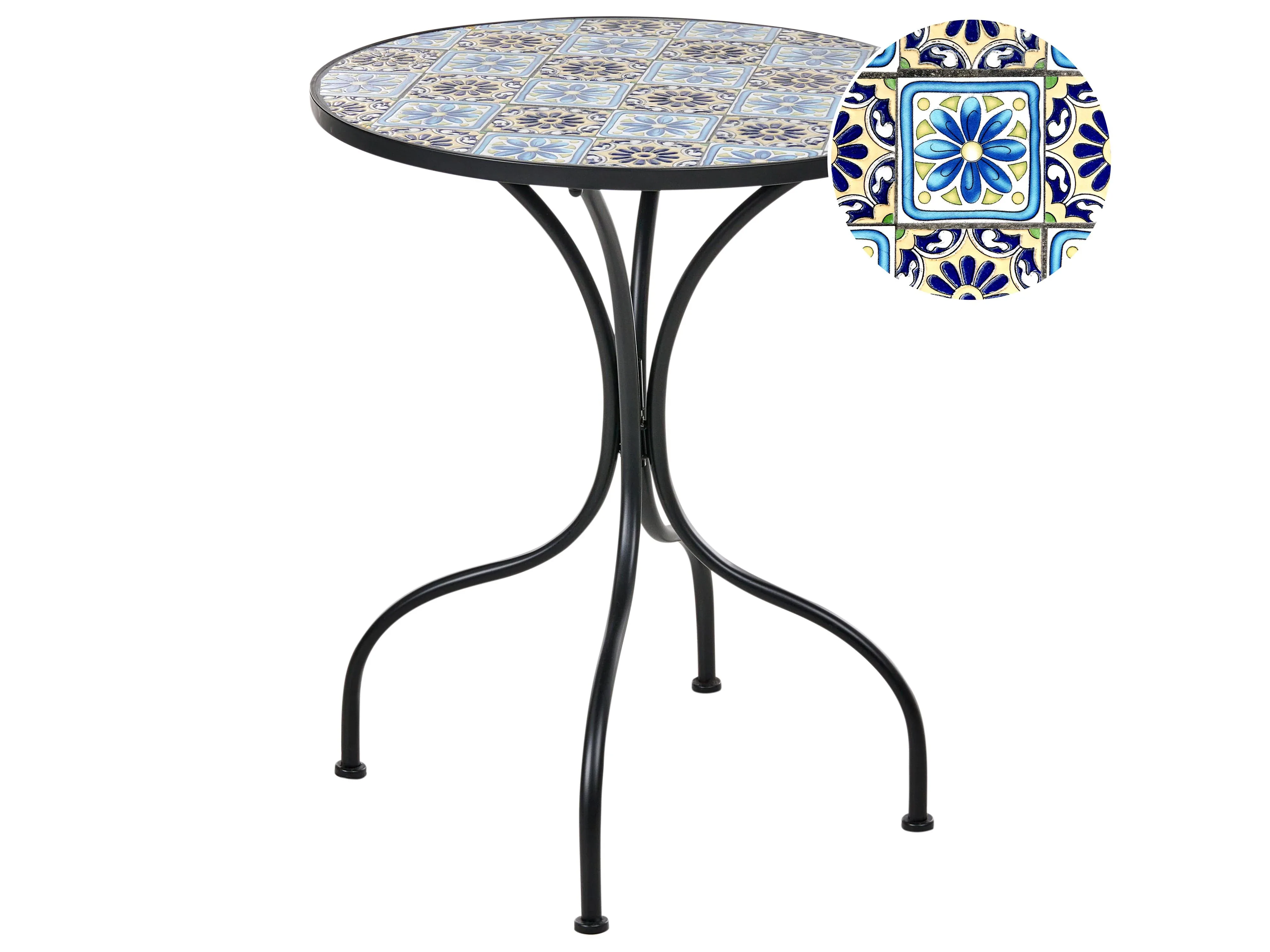 Tavolino Bistrot 60 cm 60 cm Metallo Nero