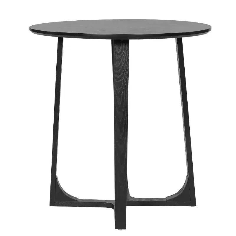 Christopher Knight Home Kenta Modern 35H Rubberwood Round Bar Table with Geometric Multi-Leg Base