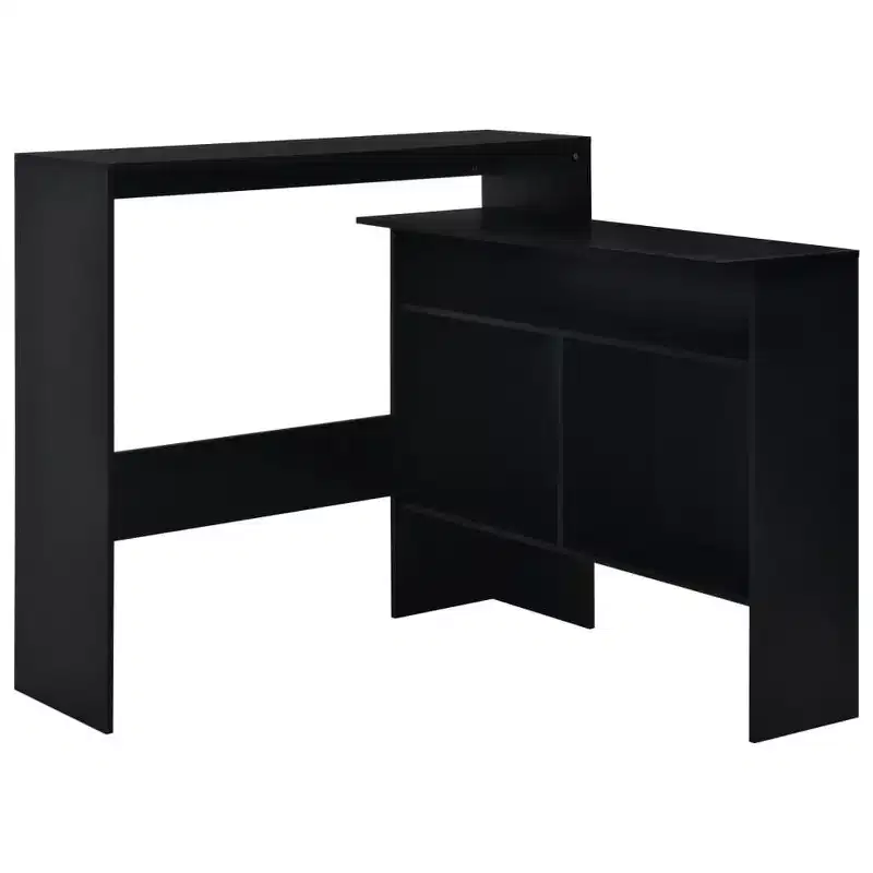 vidaXL Bar Table Pub Table for Kitchen Dining Bistro Table with 2 Table Tops