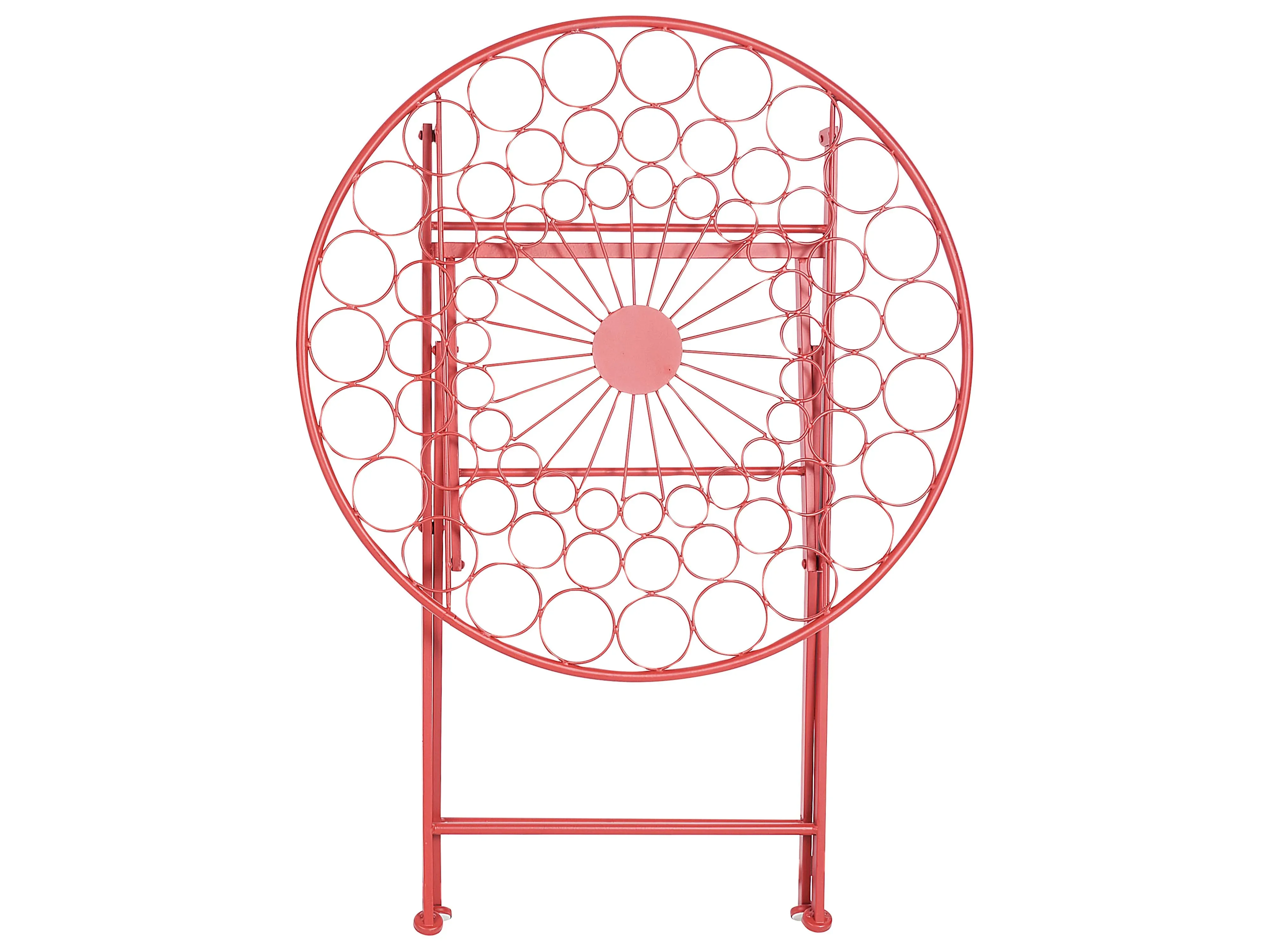 Tavolino Bistrot 70 cm 70 cm Metallo Rosso