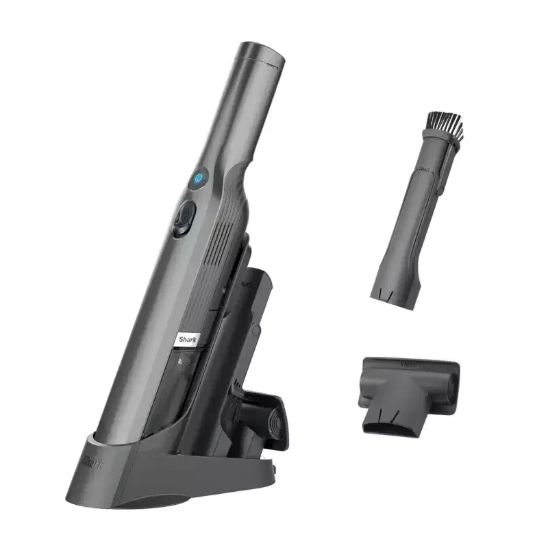 Shark WANDVAC Cordless Lightweight Hand Vacuum with Powerful Suction and Charging Dock WV201 3" Cleaning Path Black